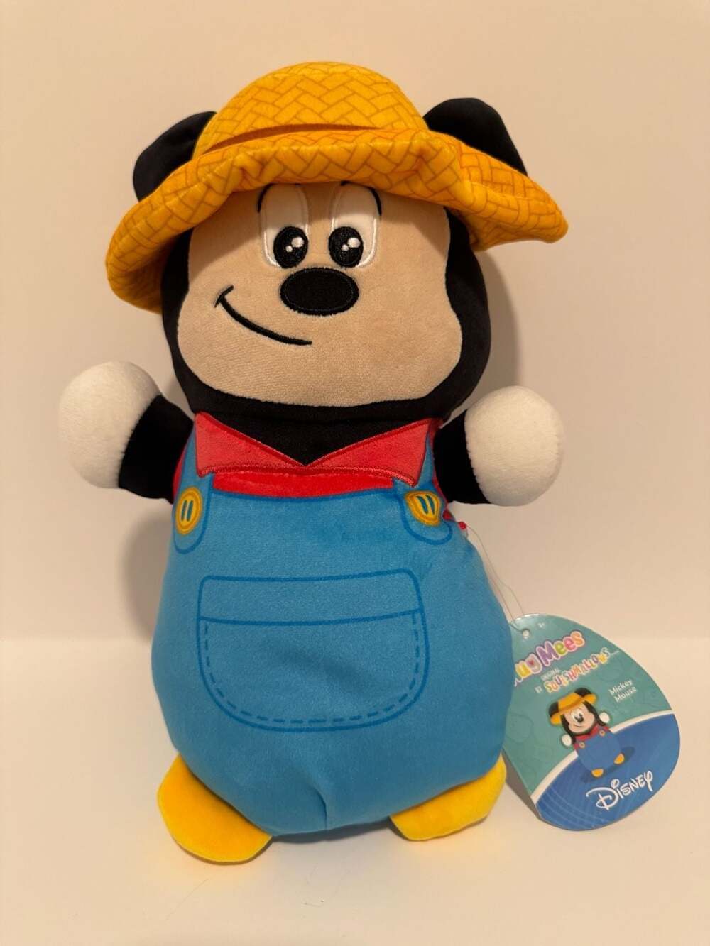 Squishmallows Disney HugMees Farmer Mickey Mouse 10-inch Plush